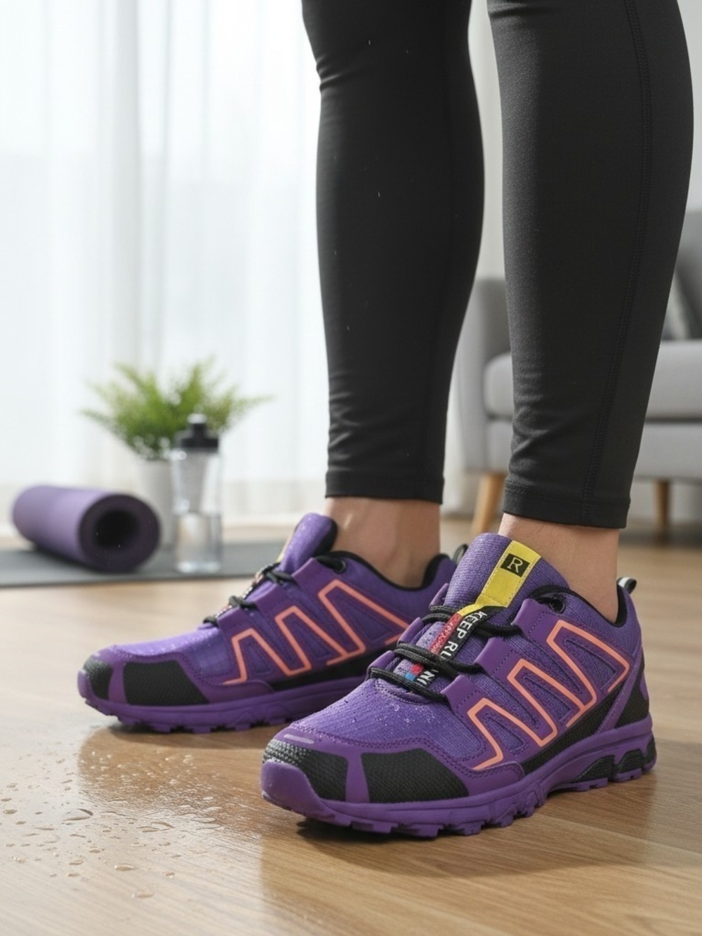 Keep Running Speed 3 Men's Purple/Black/Orange Lace Up Low Top Sneakers